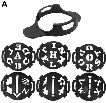 Mark Golfbal Stencil Monogrammer Marker Template Tekening Lijn Grote Ollow Alfabet Golfbal Line Liner Marker Pen Tekening