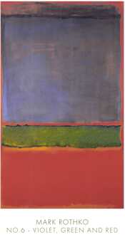 Mark Rothko - No. 6, 1951 Kunstdruk 61x91cm