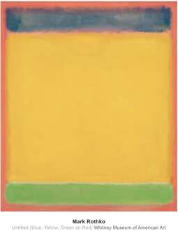 Mark Rothko - Untitled Blue, Yellow, Green, Red Kunstdruk 71x91cm