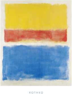 Mark Rothko - Untitled Yellow-red And Blue Kunstdruk 60x80cm