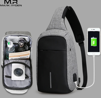 Mark Ryden New Arrival Crossbody Bags Men Anti-theft sling Pack Summer Short Trip Messengers Bag Water Repellent Shoulder Bag