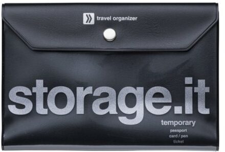 Mark's inc. paspoort tasje, zwart