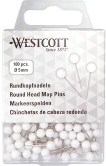 ★ Markeerspelden voor wandkaart - Wit | Westcott