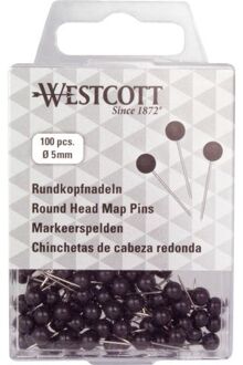 ★ Markeerspelden voor wandkaart - Zwart | Westcott