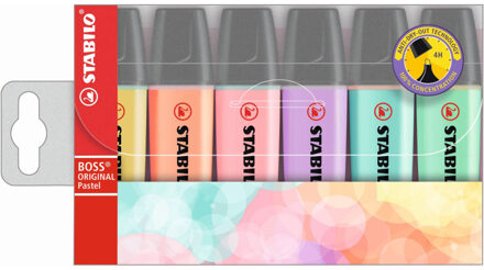Markeerstift STABILO Boss Original 70/6 etui a 6 kleuren