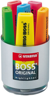 Markeerstift STABILO Boss Original 7006 deskset a 6 kleuren