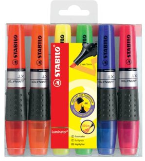 Markeerstift STABILO Luminator 71/6 etui a 6 kleuren