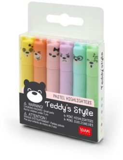 markeerstiften teddy's style set van 6