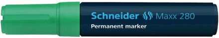 marker Schneider Maxx 280 permanent beitelpunt groen