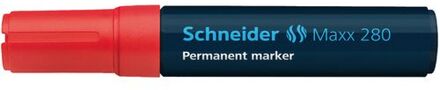 marker Schneider Maxx 280 permanent beitelpunt rood