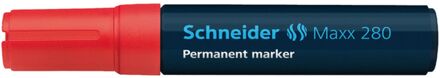 marker Schneider Maxx 280 permanent beitelpunt rood