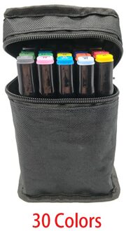 Markers 30/40/60/80 Kleuren Sketch Art Marker Pen Dubbele Tips Alcoholische Pennen Voor Kunstenaar Manga Markers Art schoolbenodigdheden 30 kleuren