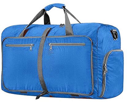 Markroyal Reistassen 80L Weekender Plunjezak Voor Vrouwen & Mannen Waterdichte Schoen Zak Schouder Messenger Opvouwbare Tas blauw