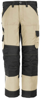 MARKUS Werkbroek met kniestukken 11460 (Canvas) Khaki/Zwart - NL:44 BE:38