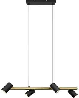 Marley Hanglamp 4x GU10 Zwart Goud