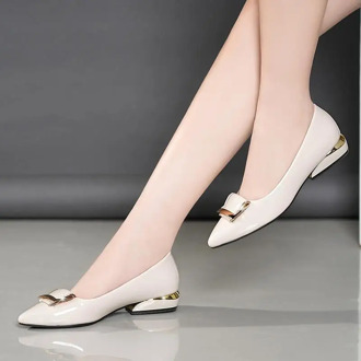 Marlisasa Lady Cute Black Pointed Toe Office Pumps Women Fashion Beige Summer Slip on High Heel Shoes for Office Zapatos H5996