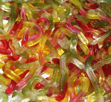 Marmalade neon worms Trolli 500 gr.