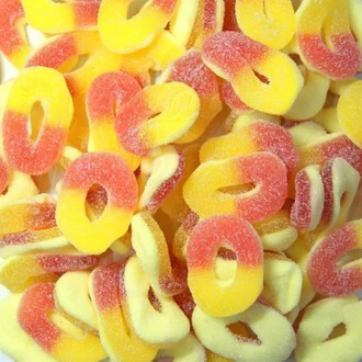 Marmalade peach rings Trolli 100 gr.