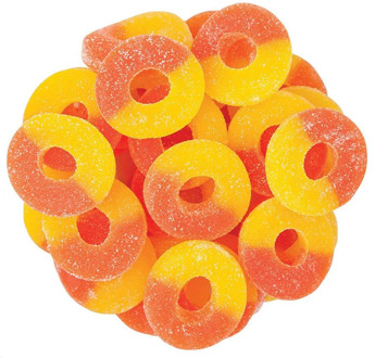 Marmalade rings peach candy plus 300 gr.