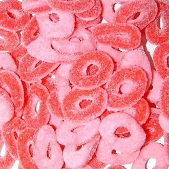 Marmalade rings strawberry candy plus 100 gr.