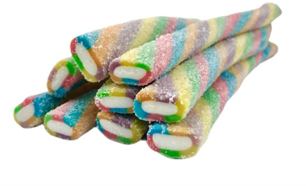 Marmalade sticks giant tornado 6 colors sugar. Fini 500 gr.