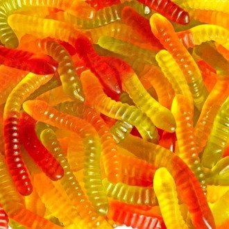 Marmalade worms fruit candy plus 100 gr.