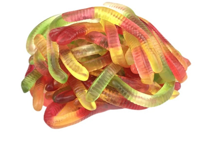 Marmalade worms neon fruit Damel 300 gr.