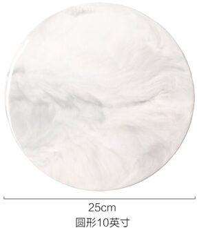 Marmer Kaas Snijplanken Decoratieve Gebak Plaat Dienblad Chopper Hakken Coaster Mad Pad Grijs Grote Ronde Rechthoek ronde 9.5 inches