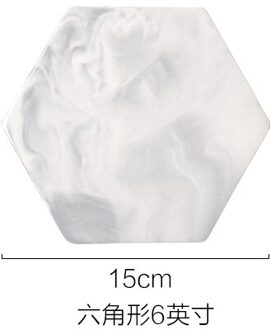 Marmer Kaas Snijplanken Decoratieve Gebak Plaat Dienblad Chopper Hakken Coaster Mad Pad Grijs Grote Ronde Rechthoek zeshoek 6 inches