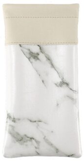 Marmer Patroon Glazen Doos Spektakel Optische Glazen Zak Waterdichte Pu Draagbare Zonnebril Houder Eyewear Protector zwart
