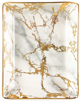 Marmer Patroon Keuken Thuis Ruimtebesparend Nordic Stijl Voedsel Opslag Lade Sieraden Display Decoratie Praktische Keramische Fruitschaal goud S
