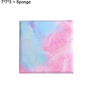 Marmer Print Sieraden Doos Ring Oorbellen Spons Opslag Container Pakket Bag Sieraden Verpakking Container Voor Ring Oorbel 7CM