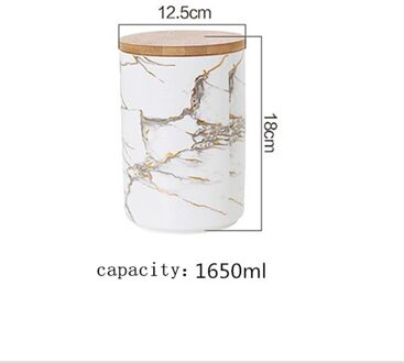 Marmer Snoep Keramische Potten Frosted Opslag Kan Houten Stopper Fles Suiker En Zout Containers Verzegelde Doos Thee Koffie Opslag Jar