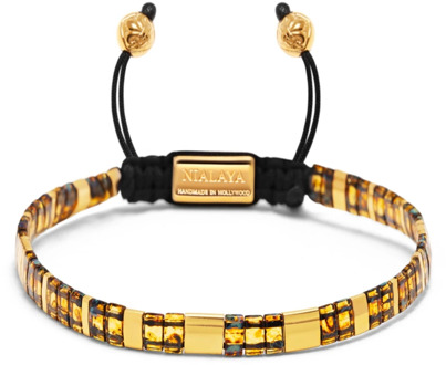 Marmeren amber en gouden armband Nialaya , Multicolor , Dames - M,S