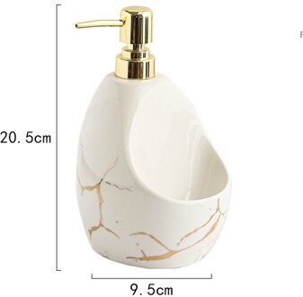 Marmeren Textuur Keramiek Zeepdispenser Hand Sanitizer Fles Fles Afwasmiddel Voor Keuken Badkamer Accessoires Keramische Lotion L-001