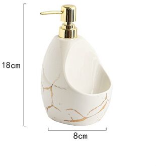 Marmeren Textuur Keramiek Zeepdispenser Hand Sanitizer Fles Fles Afwasmiddel Voor Keuken Badkamer Accessoires Keramische Lotion S-001
