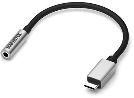 Marmitek Adapter USB type C naar Audio 3,5 mm jack female USB Hub Zwart