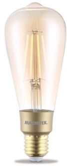Marmitek GLOW XLI - Smart Wi-Fi LED filament bulb XL - E27 | 650 lumen | 6 W = 40 W Smartverlichting Transparant