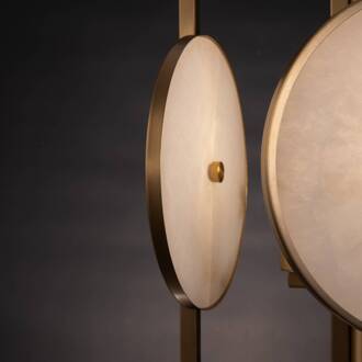 Marmo hanglamp in goud, 3-lamps goud, wit