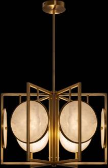 Marmo hanglamp in goud, 6-lamps goud, wit