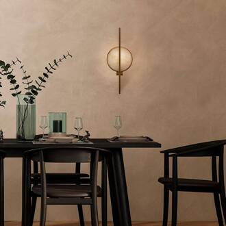 Marmo wandlamp in goud met marmer goud, wit