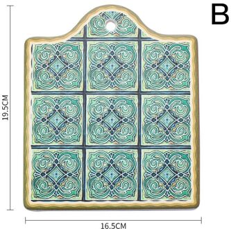 Marokkaanse Keramische Trivet Pannenlap Antislip Isolatie Pot Pad Mok Kurk Mat Kurk Houder Kom Onderzetters JDH88 B