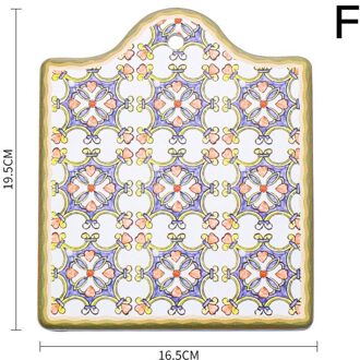 Marokkaanse Keramische Trivet Pannenlap Antislip Isolatie Pot Pad Mok Kurk Mat Kurk Houder Kom Onderzetters JDH88 F