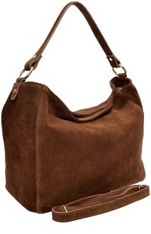 Maroon Leren Tas Kastanjebruin