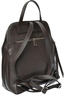 Maroon Leren Tas Kastanjebruin