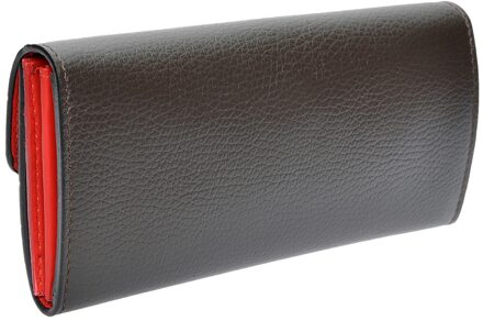 Maroon Leren Tas Kastanjebruin