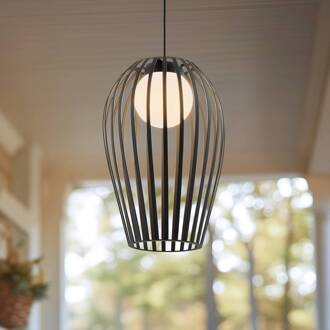 Marrin buiten hanglamp, zwart, metaal, Ø 31 cm zwart, wit