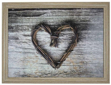 Mars & More Schootkussen Laptray - hartjes print - laptray - 43 x 33 cm - Dienblad