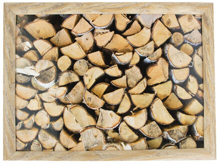 Mars & More Schootkussen laptray - hout print - 43 x 33 cm