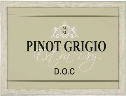 Mars & More Schootkussen Laptray - wijn pinot grigio print - 43 x 33 cm